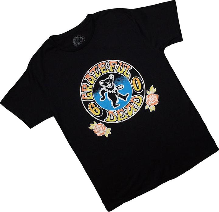 Actual product image Grateful Dead Unisex Adult Bear Roses T-Shirt (M)