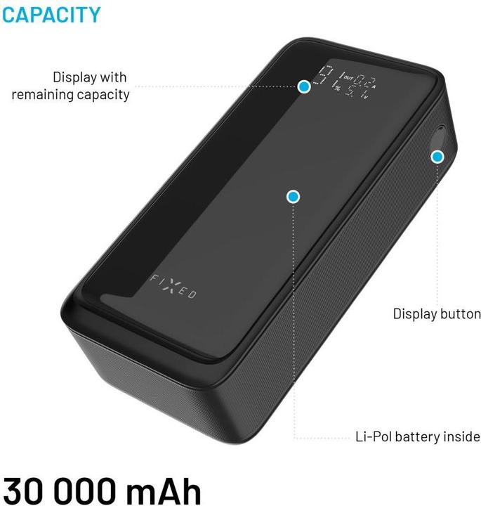 Actual product image Fixed Zen2 30, PD 65W, 30 000 mAh, black (30000 mAh)