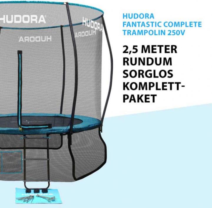 Produktbild Hudora Fantastic Complete Trampolin 250V (250 cm)