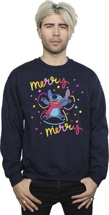 Immagine prodotto Disney Lilo & Stitch Merry Rainbow Felpa Uomo (5XL)