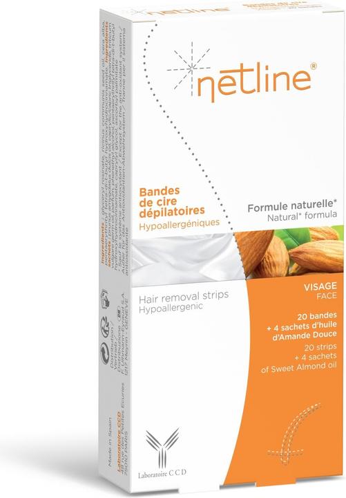 Produktbild Netline Kaltwachsstreifen Gesicht 20 Streifen (20 ml, 20 x, 33 g)