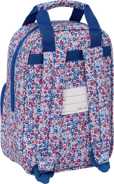 Produktbild Nait Nait Schulrucksack Flores coimbra azul Blau 20 x 28 x 8 cm