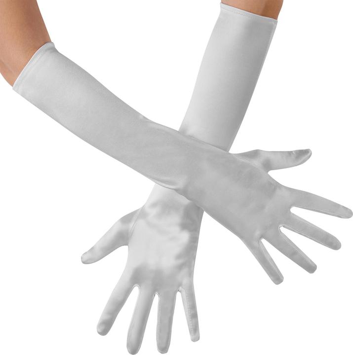 Actual product image tectake Long Satin Gloves