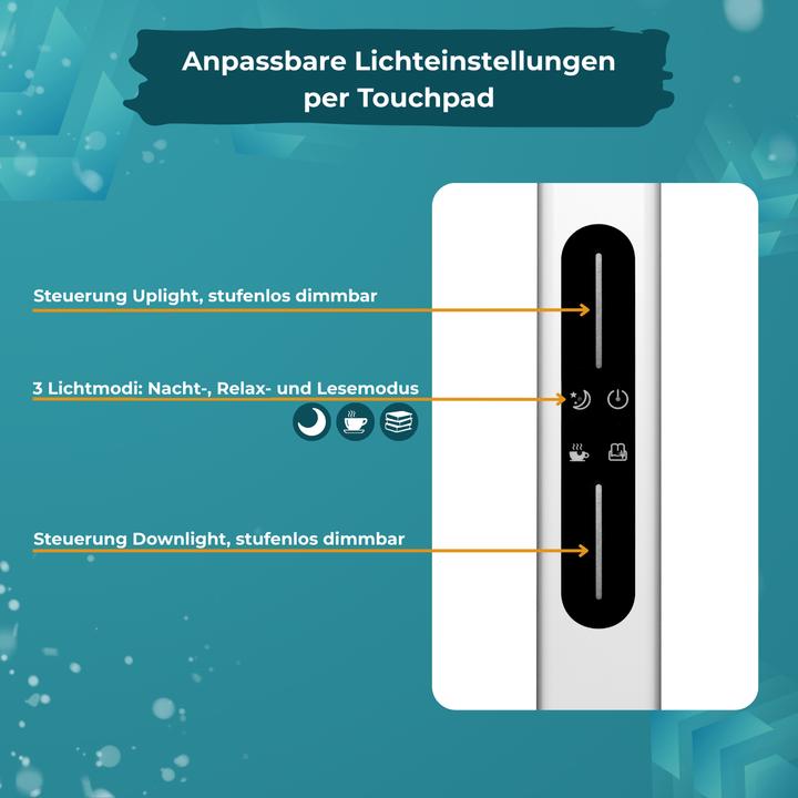 Actual product image Luxula LED office floor lamp, up/down, white (7000 lm)