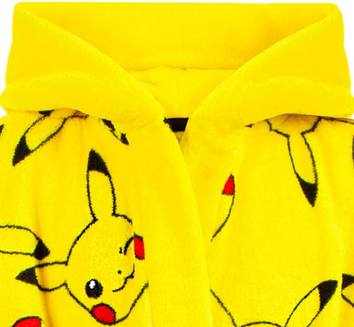 Actual product image Pokémon Children/Kids Pikachu Front Pocket Robe (158, 164)