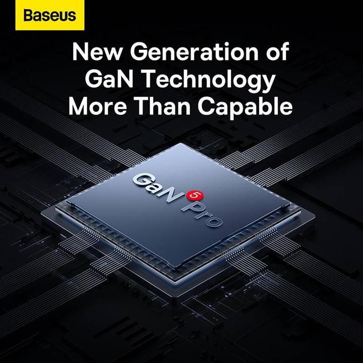 Actual product image Baseus GaN5 Pro Dual USB-C und USB-A Fast Charger (65 W)
