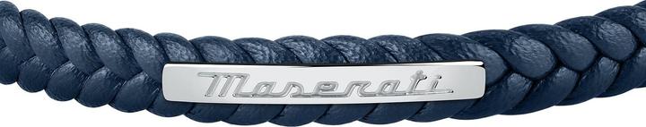 Produktbild Maserati Armband (23 cm, Edelstahl, Leder, Recycelt)