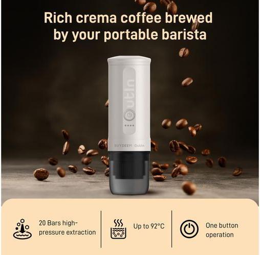 Actual product image Buydeem Reisekaffeemaschine Nano Kapseln (0.08 l)