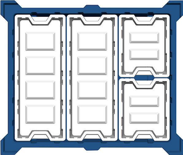Actual product image Denios Insert box made of PE, for transport containers with a capacity of 400 l, 351 x