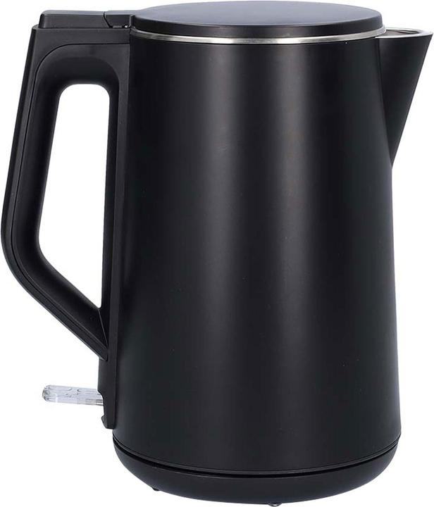 Produktbild Nedis Wasserkocher | 1.5 l | Plastik | Schwarz | Um 360 Grad drehbar | Verdecktes Heizelement | Stri (1.50 l)