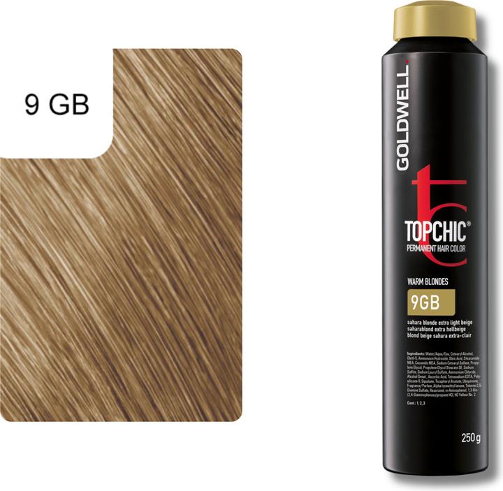 Actual product image Goldwell Topchic (9-GB saharablond extra light beige)