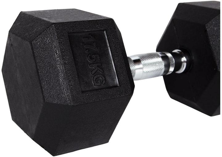 Actual product image Fitcom Hex Dumbbell 17.5 kg (1 x 17.5 kg)
