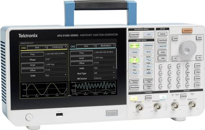 Actual product image Tektronix AFG31022 Mains-powered function generator 0.000001 Hz - 25 MHz 2-channel