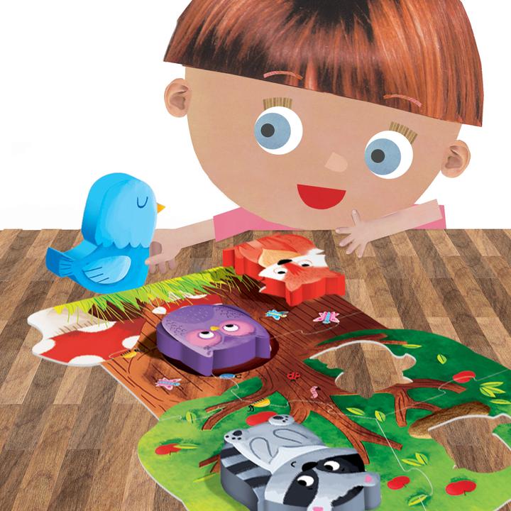 Actual product image Montessori Puzzle Forest (5 pieces)