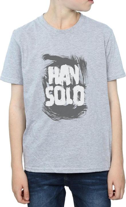 Immagine prodotto Star Wars Han Solo Text Maglietta Ragazzi (152, 158)
