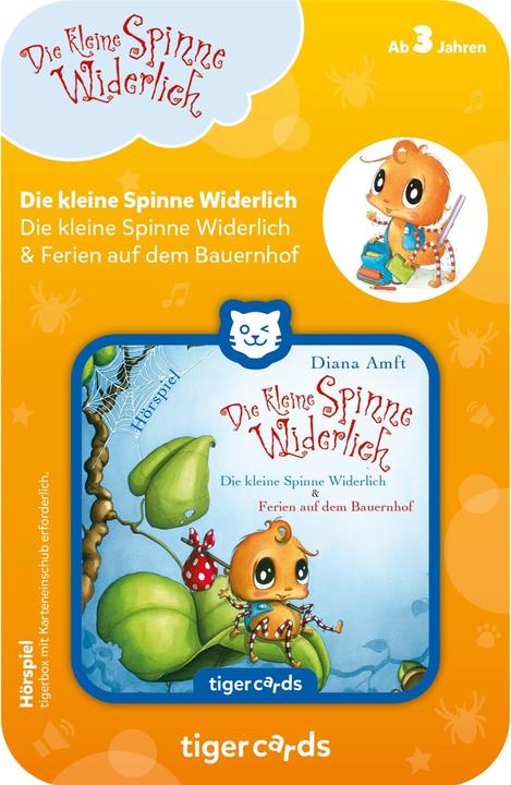 Produktbild Tigermedia tigercard - Die kleine Spinne Widerlich - Zwei Geschichten (Die kleine Spinne Widerlich & Ferien auf