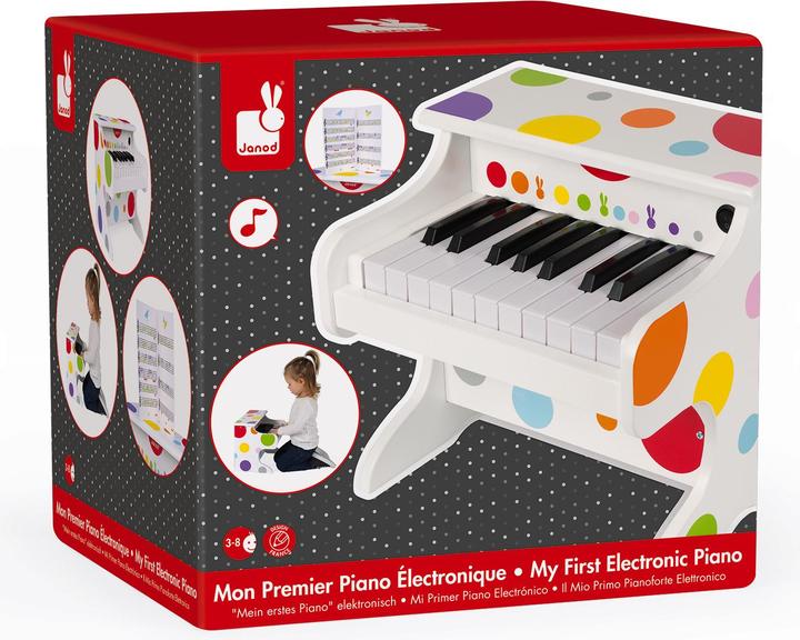 Immagine prodotto Janod Il mio primo pianoforte (Inglese, Olandese, Tedesco, Francese, Italiano, Spagnolo)
