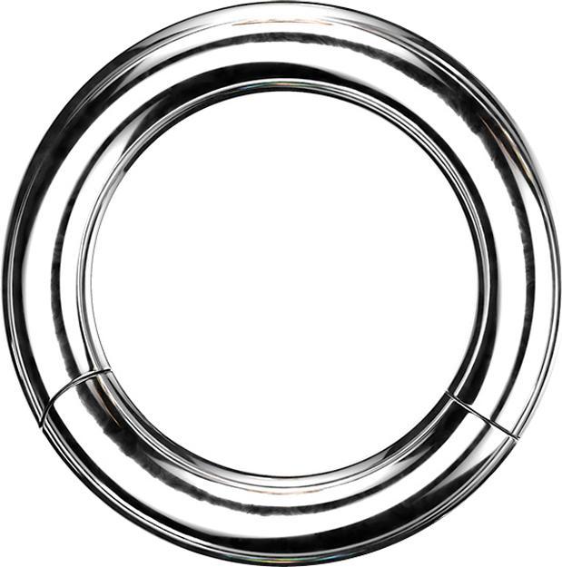 Produktbild Star Piercing Segmentring klappbar silber (Chirurgenstahl 316L)