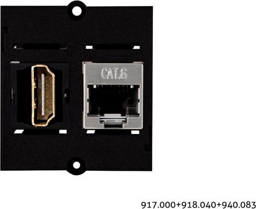 Actual product image Bachmann HDMI Keystone 2.0 socket (0.10 m, HDMI)
