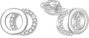 Image du produit Beneto Timeless silver earrings with zircons AGUP1550S (L)