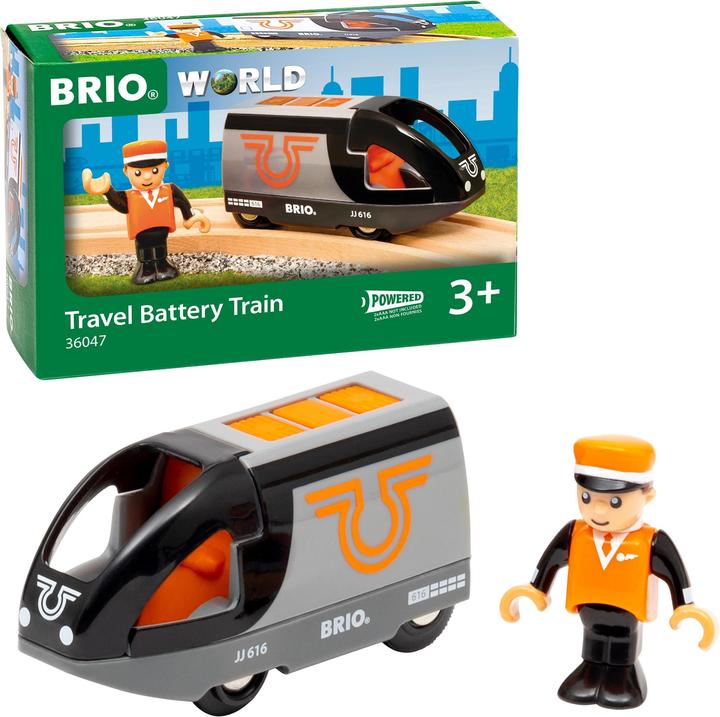 Image du produit Brio Train de voyageurs orange et noir 63604700