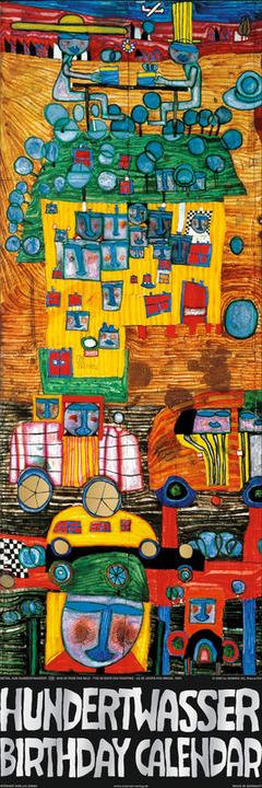 Actual product image Hundertwasser Birthday Calendar (Cheer, No binding, German)