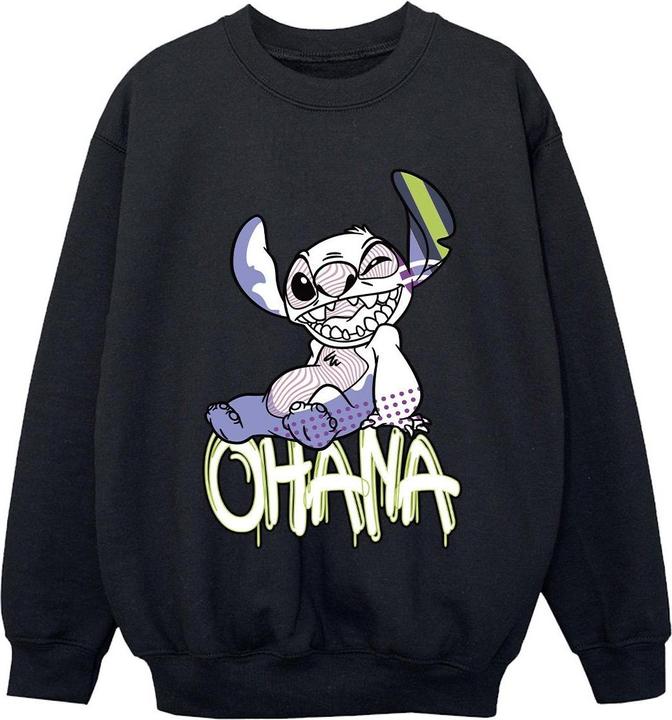 Disney Lilo And Stitch Ohana Graffiti Sweatshirt Jungen