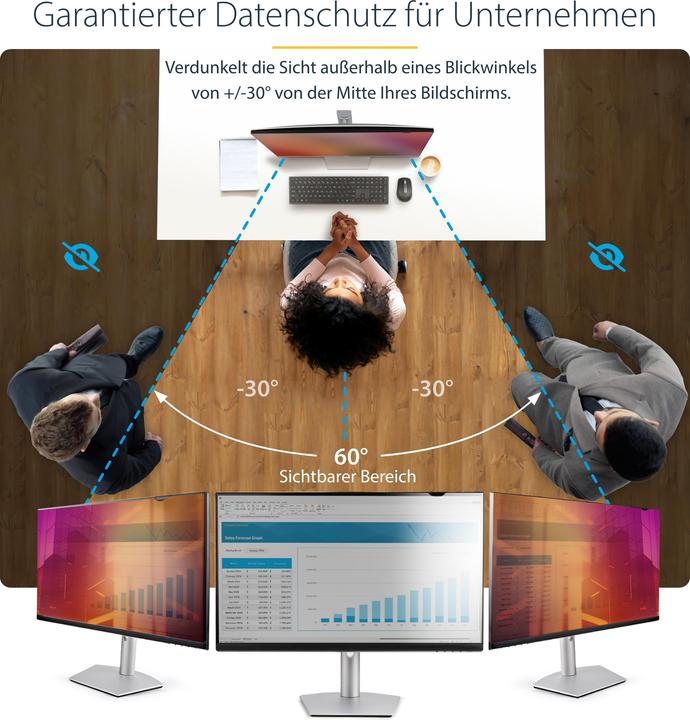 Image du produit StarTech com 2469G-PRIVACY-SCREEN, 61 cm (24"), 16:9, Moniteur, Filtre de confidentialité sans (24.02", 16 : 9)