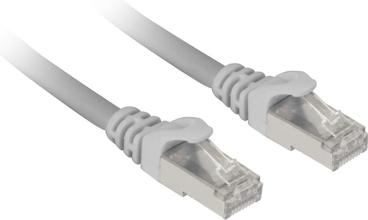 Produktbild Sharkoon Patchkabel SFTP, RJ-45, mit Cat.7a Rohkabel Kabel, grau, 2 Meter (S/FTP, CAT7, 2 m)