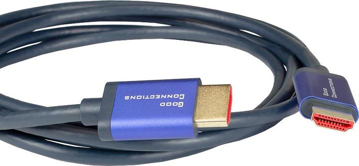 Produktbild Good Connections GC 4521-SF015B HDMI A Stk.> Stk. flex 8Ka60 Hz 1.5m blau (1.50 m, HDMI)