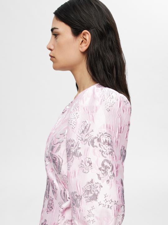 Produktbild Selected Femme Geblümtes Jacquard Wickelkleid (36)