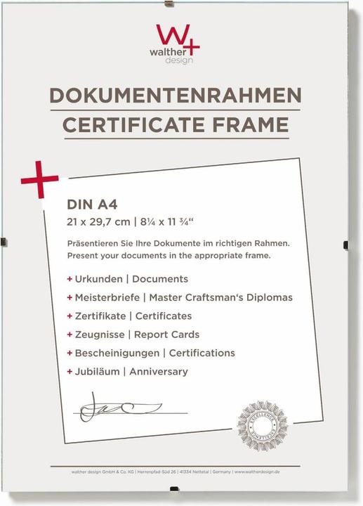 Actual product image Walther Design Frameless picture holders (13 x 18 cm)