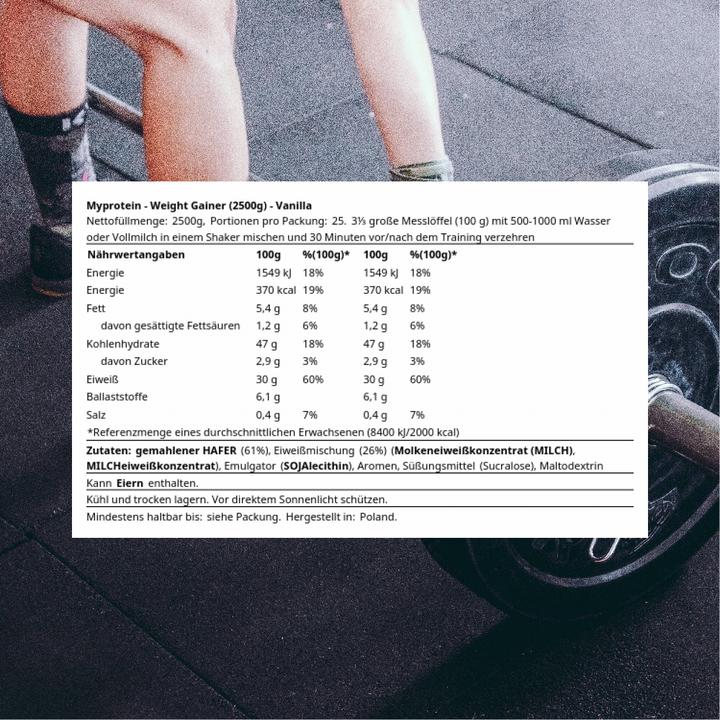 Produktbild MyProtein Impact (Vanille, 1 Stk., 2500 g)