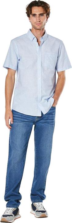 Actual product image Universal Textiles Mens Slub Poplin Short-Sleeved Shirt (XXL)