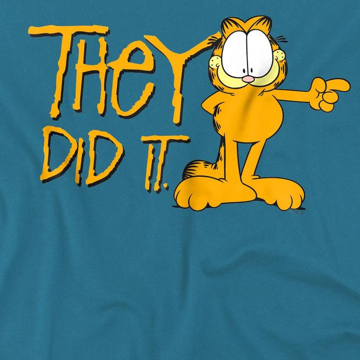 Actual product image Garfield Mens They Did It T-Shirt (M)