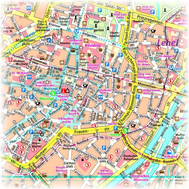 Immagine prodotto Monaco. Mappa della città 1:18 000 18000