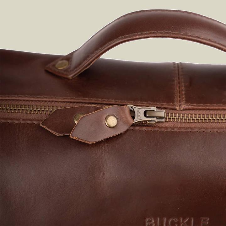 Immagine prodotto Buckle & Seam Leder Rucksack Mik Braun/Dots