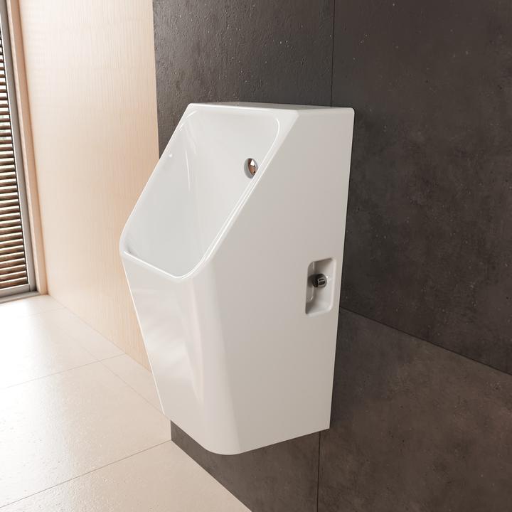 Image du produit hansgrohe EluPura Original Q urinoir, sans bord de chasse, arrivée à larrière, 320x305x600mm, bla