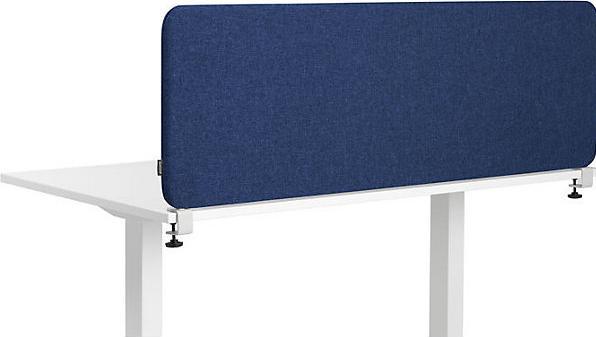Image du produit kaiserkraft Cloison acoustique de table Softline Salsa, h x l 450 x 600 mm, tissu, bleu. (450 x 600 mm)