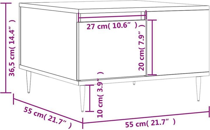 Produktbild VidaXL Kylan (55 x 55 x 36.5 cm)