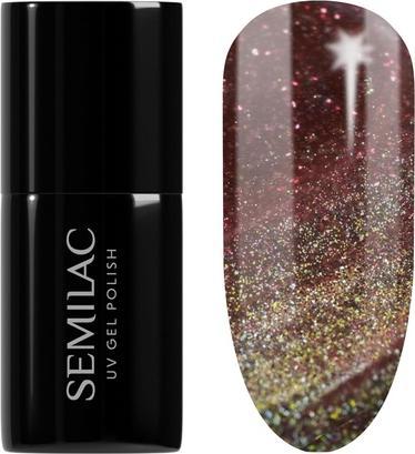 Actual product image Semilac UV Nail Polish 824 Digital Red 7ml (Digital red, UV gel varnish)