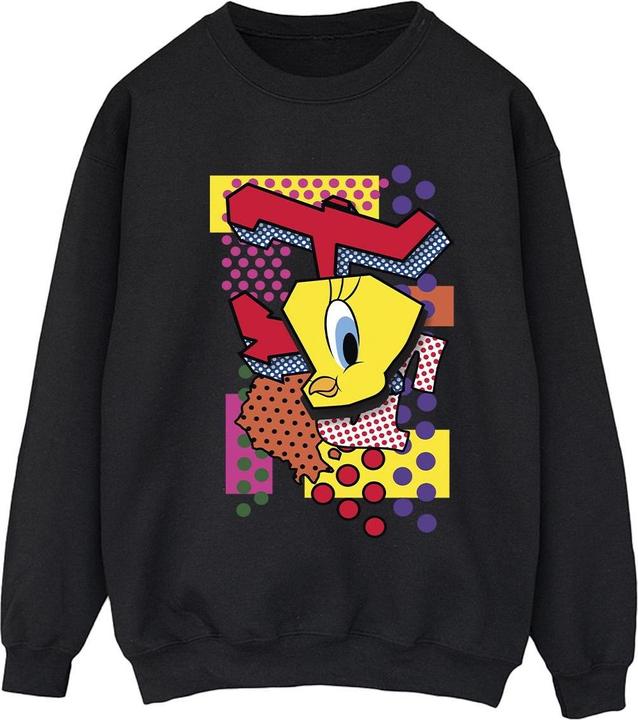 Actual product image Looney Tunes Womens/Ladies Tweety Pop Art Sweatshirt (L)