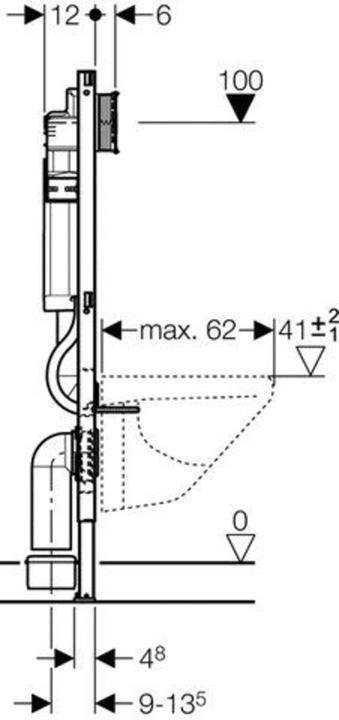 Actual product image Geberit Duofix mounting element 111.300.00.5
