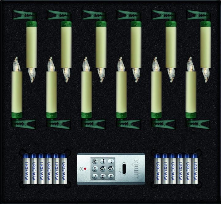 Produktbild Krinner LED Christbaumkerze Superlight Starter-Set (12 x)