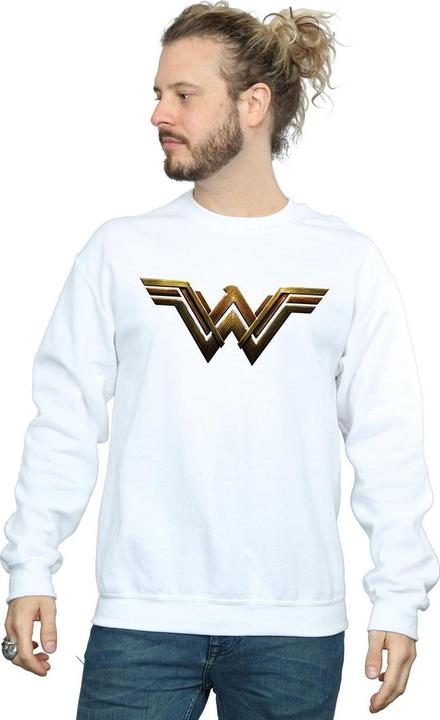 Actual product image Mens Justice League Movie Wonder Woman Emblem Sweatshirt (S)