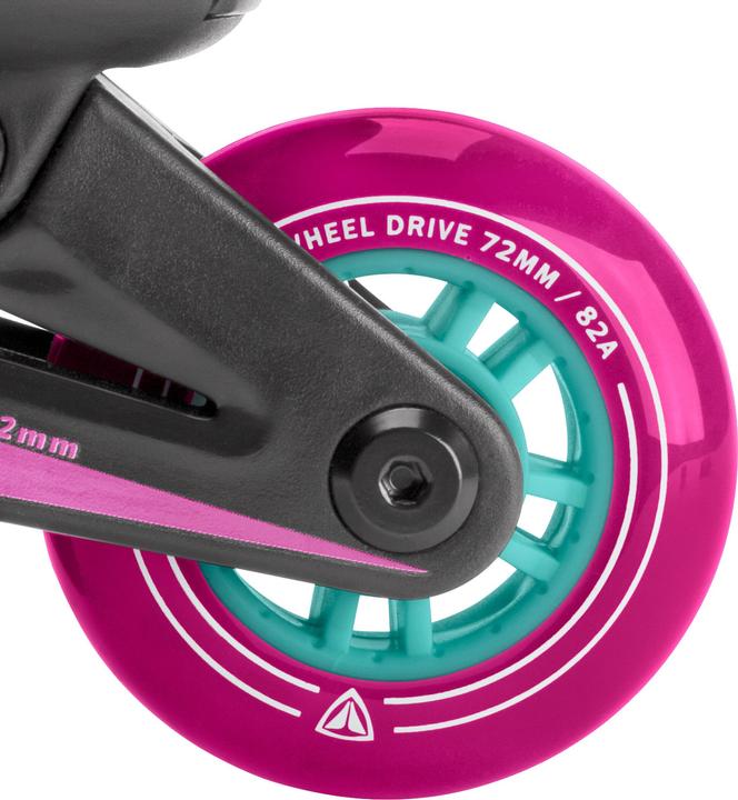 Actual product image Firefly Kids inline skate 510 Girl (size: 37.0-40.0 (wheels 76 mm), 901 black/mint/p (37)