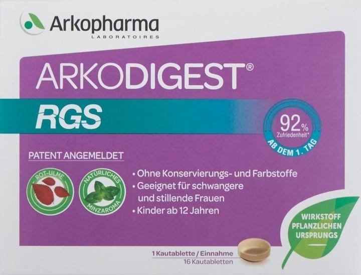 Actual product image Arkopharma Arkodigest RGS Kautableln (16 Piece, Pills, 54 g)
