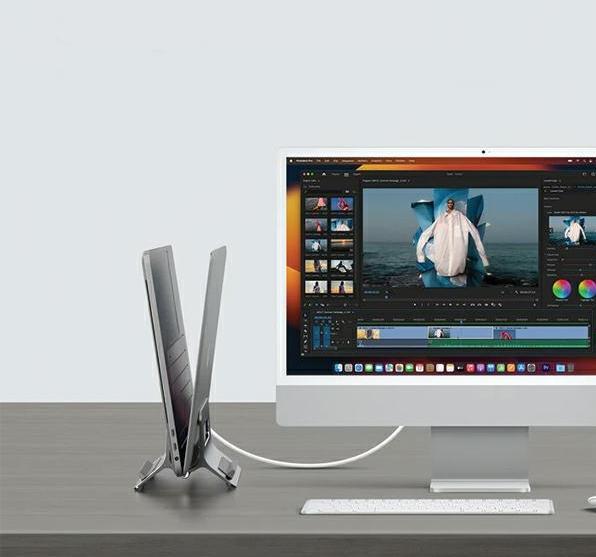 Image du produit Sodi Grawitacyjny stojak na MacBooka SMS-300 srebrny/silver