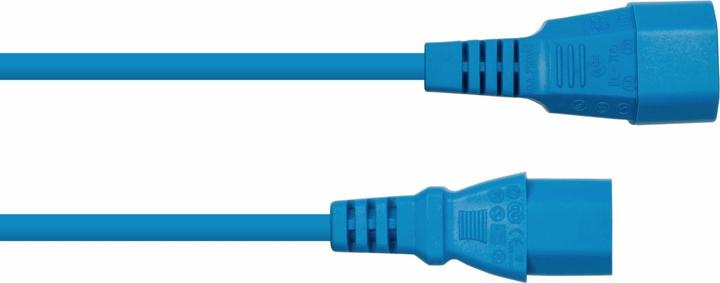 Produktbild Kabelmeister Kaltgeräteverlängerung C14 an C14 blau 0,5m (0.50 m, C14)