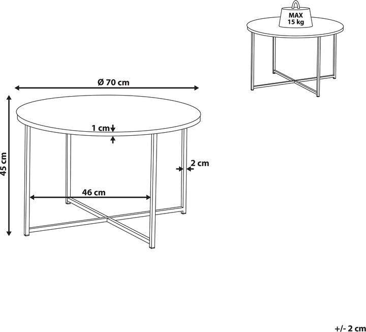 Produktbild Beliani Quincy (70 x 70 x 45 cm)